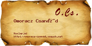 Omoracz Csanád névjegykártya
